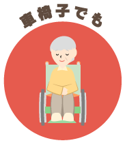 車椅子でも